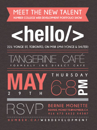 portfolio show invitation image